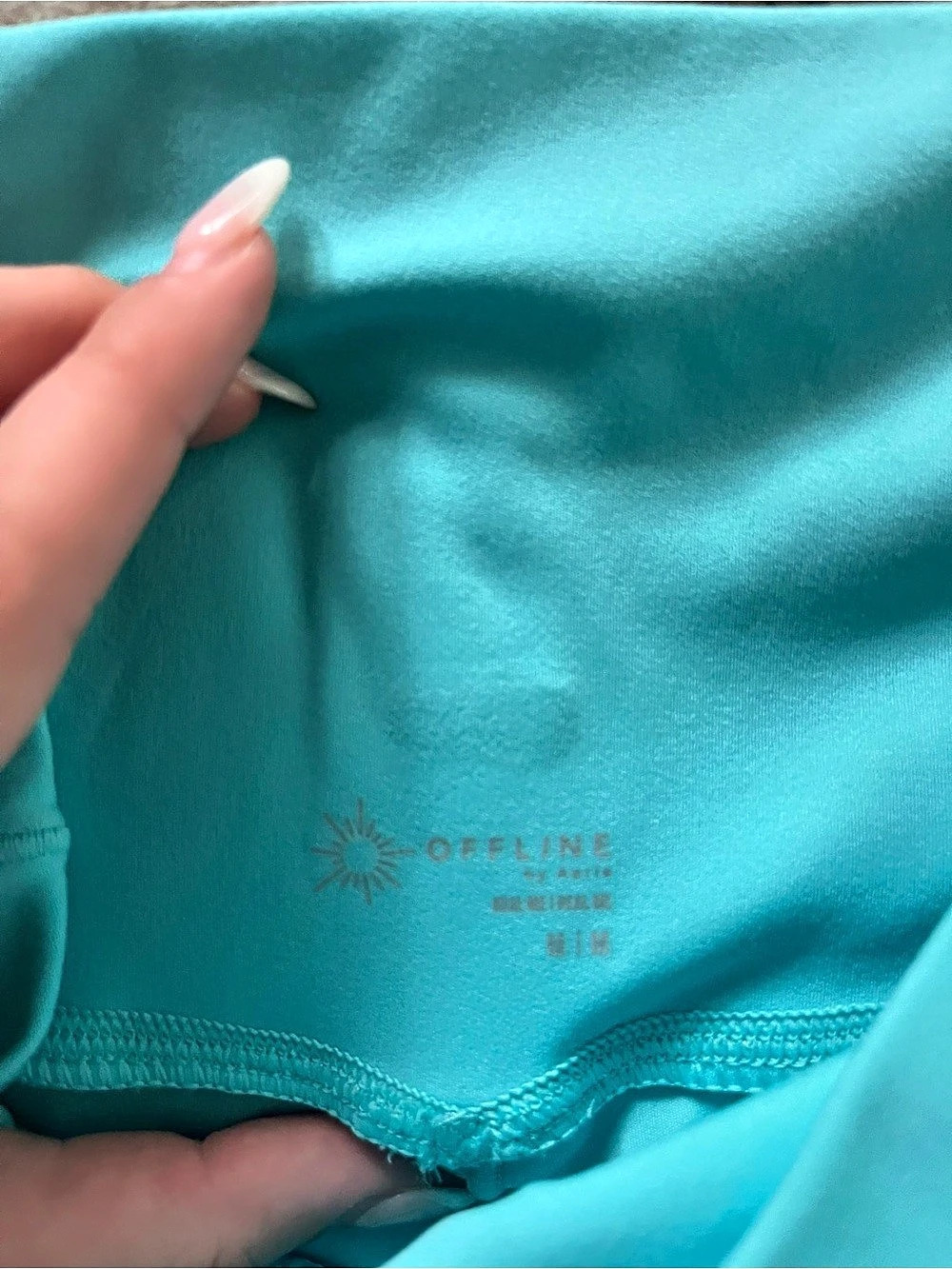 Offline by Aerie Real Me Crossover Flowy Short Blue Medium - Picture 3 of 4
